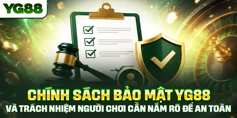 Chính sách bảo mật YG88 và trách nhiệm người chơi cần nắm rõ để an toàn
